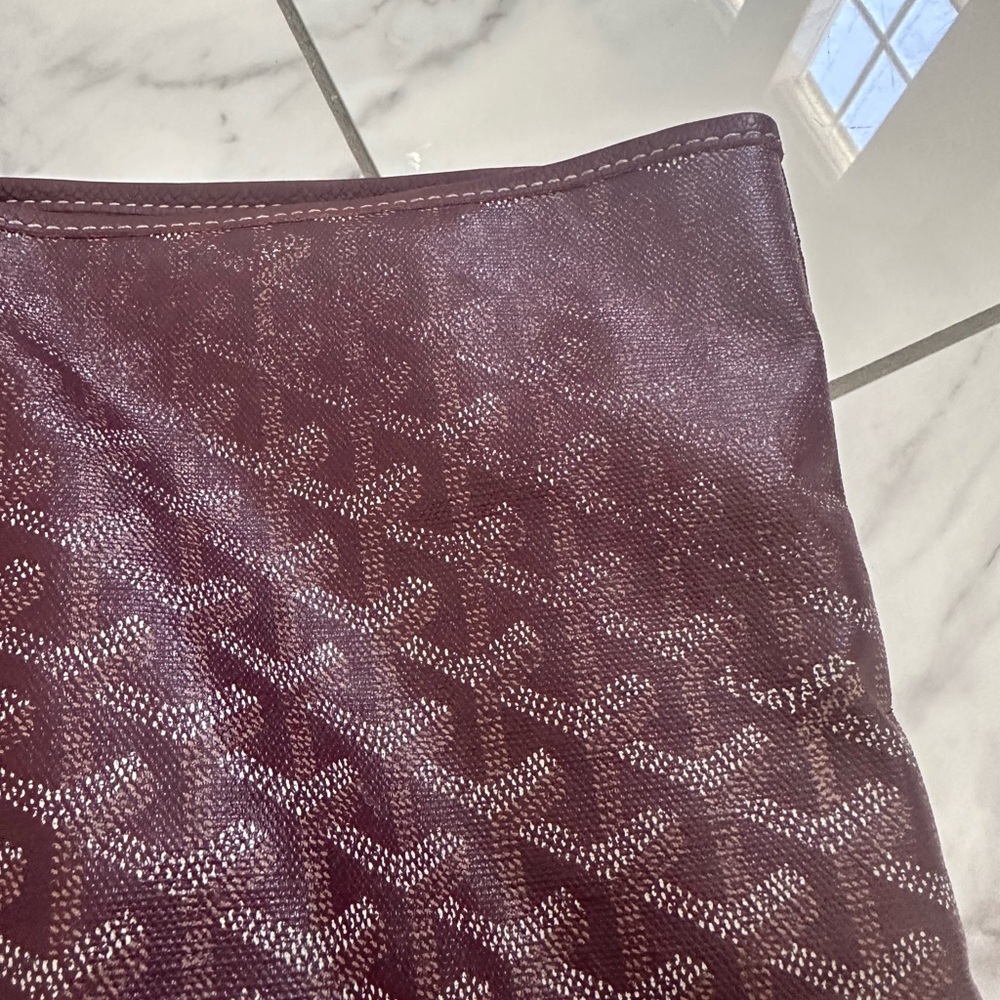 Authentic Goyard Burgundy Saint Louis GM bag. Very worn. - Picture 12 of 15